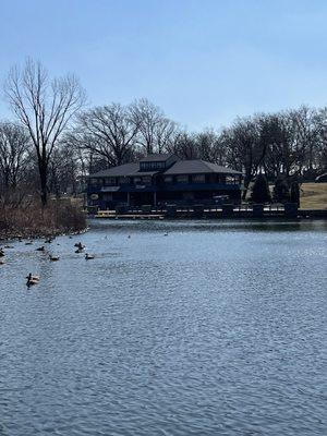 Outside by the lake