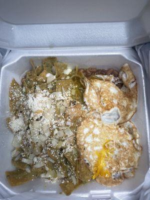 chilaquiles platter