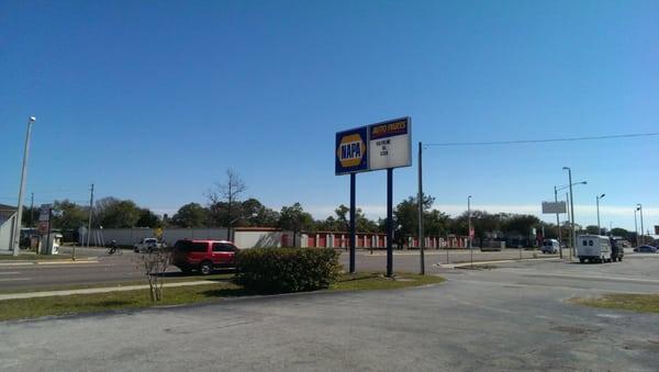 Sign off of 34th St S! Cant miss the blue and yellow building!