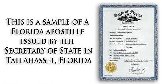 Sample Florida Apostille