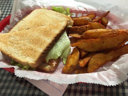 BLT and wedges.