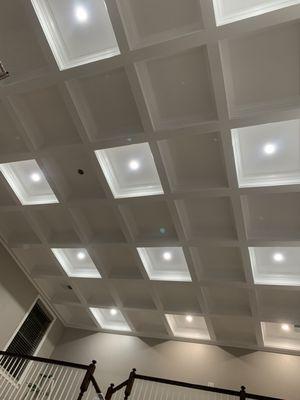 Coffered ceiling