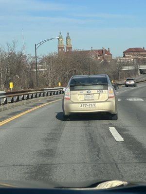 THIS DRIVER THREW ROCKS AT MY CAR AFTER CUTTING ME OFF ON THE THRUWAY!