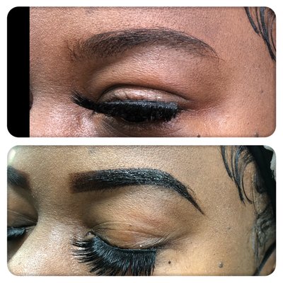 Eyebrows tinting