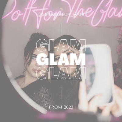 Your prom glam headquarters. Come for the makeup and hair but stay for the backdrops, ring lights and selfies