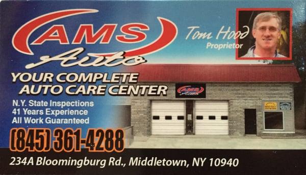 AMS auto is a full service auto and truck repair service. Established February 1992, friendly service and timely repairs!