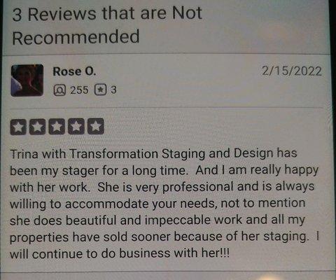 Another 5 star review that YELP wouldn't post.