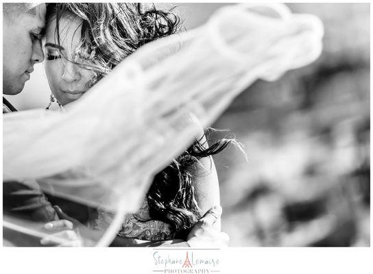 Bride and groom portrait