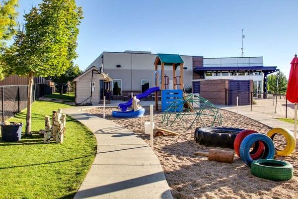 A view of one of the playground areas.