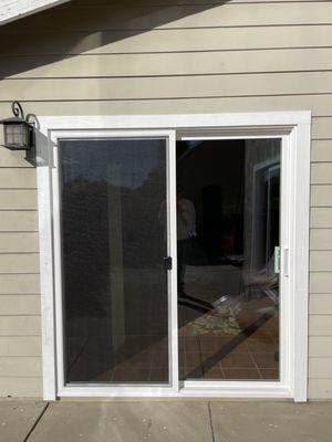 Replaced rotted french doors with Milgard Trinsic Patio Door/sliding glass door.  Santa Maria CA