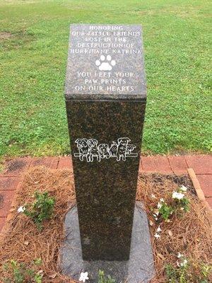 Memorials of all kinds on the grounds