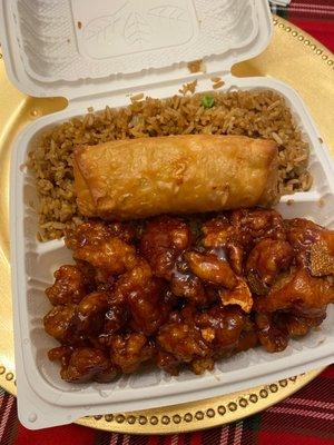 C2. General Tso's Chicken Combination Platter