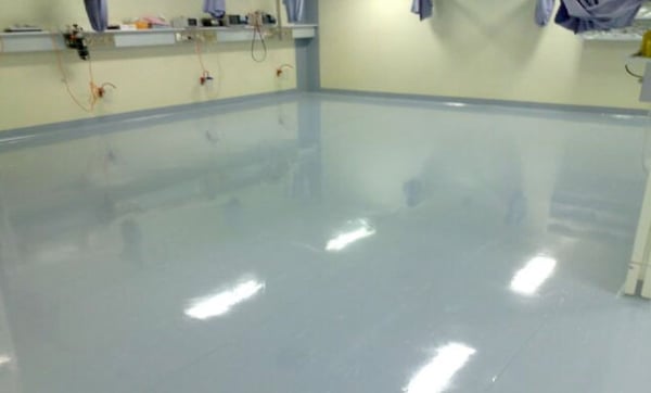 Twin Valley School post construction VCT wax sealer finish.