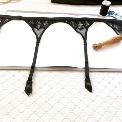 It's a snap to make custom garter belts.... first proto made for our new lingerie client- Division 31