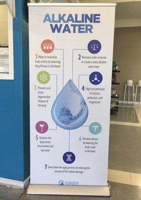 Alkaline water filling station