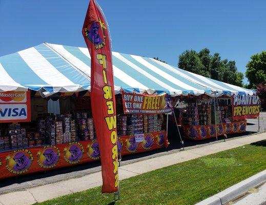 Phantom Fireworks Tent