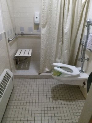 Medical staff left the urine of a bedridden, non ambulatory patient in the toilet like this, I walk. How can I use this?