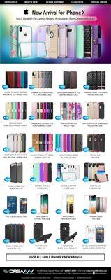 We have over 300 new items for the Apple iPhone X! Call us today to place your first order.