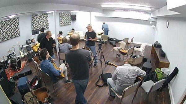 Gypsy Jazz workshop, 2016. In our New Band Room!