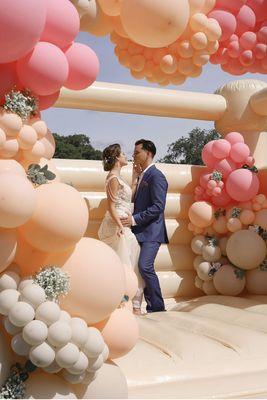 Bounces houses at weddings are the going trend!