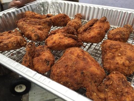 Fried chicken at Old Town Keller Foundation