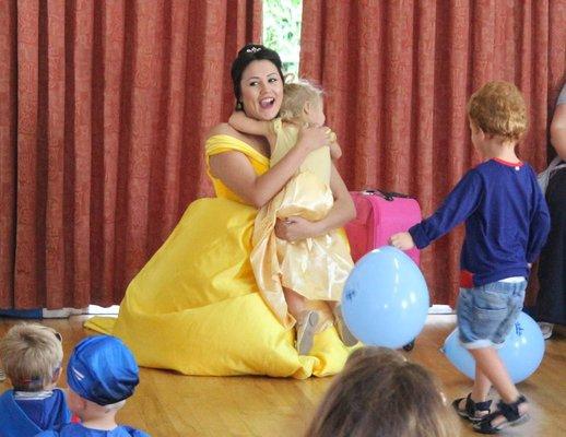 Our Little Princess meeting Belle!