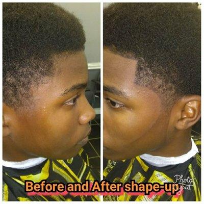 Before and after shape up