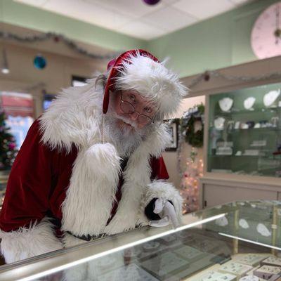 Santa shops at Sharbuno Jewelers!