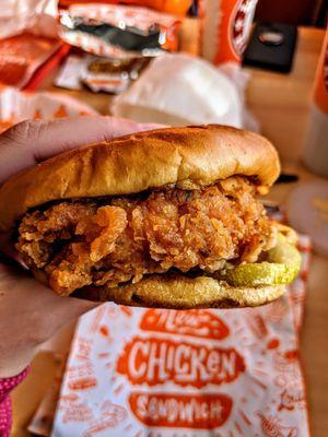 Spicy chicken sandwich