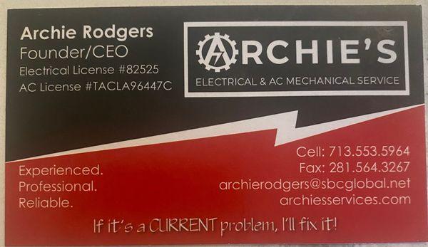 Archies Electrical Service