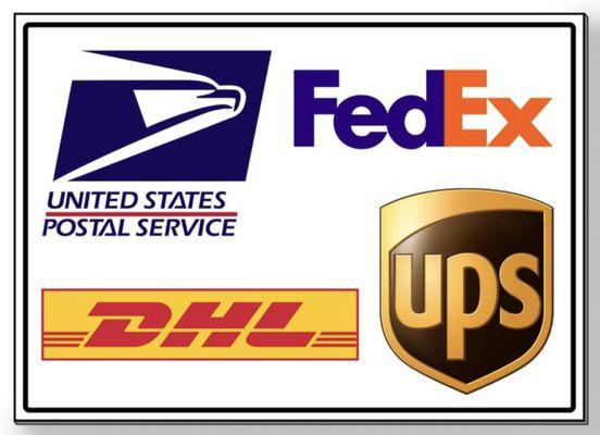 UPS, DHL, FedEx, USPS