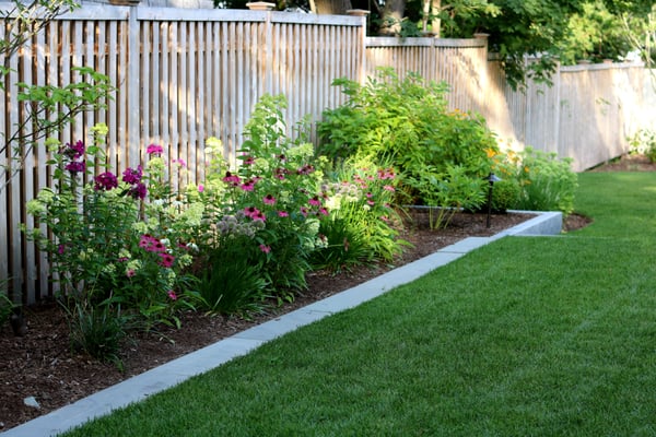 Planting Bed with Bluestone Edging