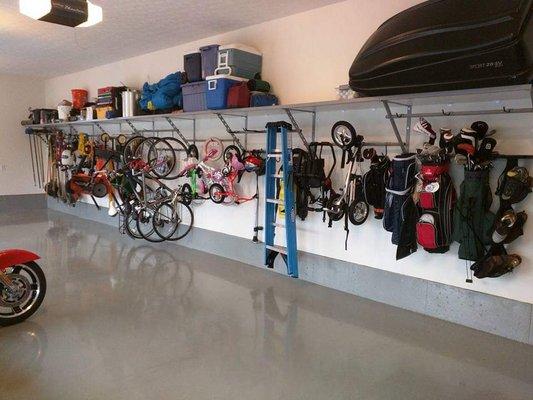 Monkey Bars storage will maximize your space.