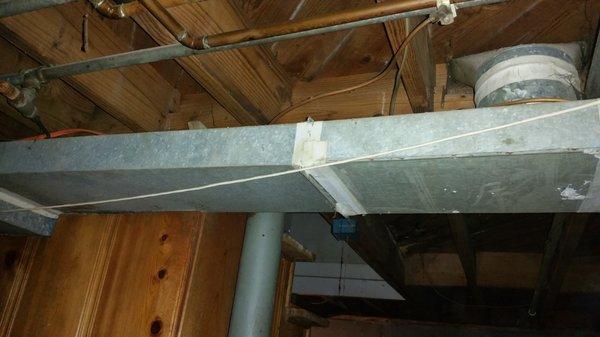 Before Duct Insulation