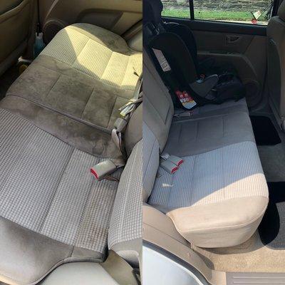 Deep seat interior cleaning