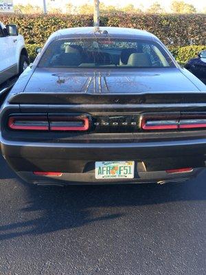 I enjoyed my upgraded Dodge Challenger RT Hemi with a dirty rear end