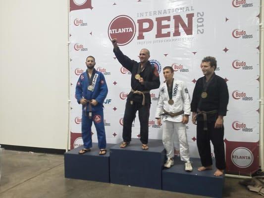 I took the silver medal in the brown belt open weight class division.