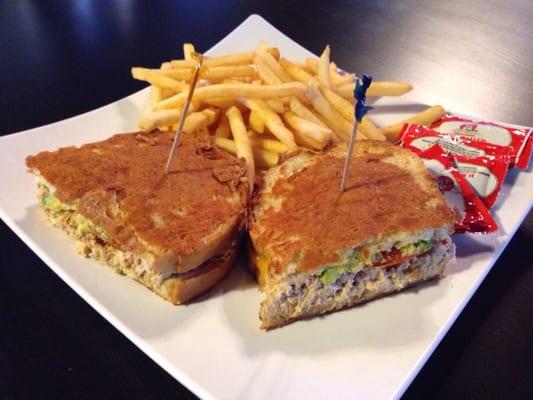 Tuna Melt with French Fries