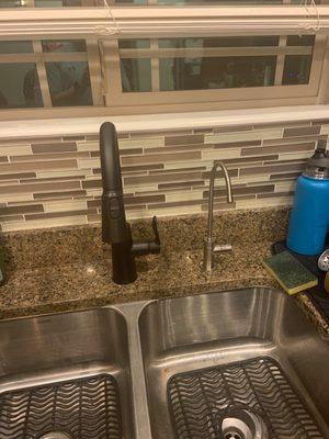 New faucet and Reverse Osmosis Faucet.