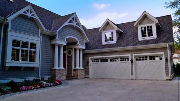 We sell and install all types of garage doors including the very popular Carriage House and Full-View Glass doors.