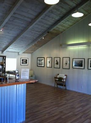 tasting room feels like a big beautiful modern barn!