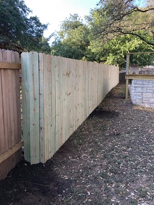 Installed Privacy fence.