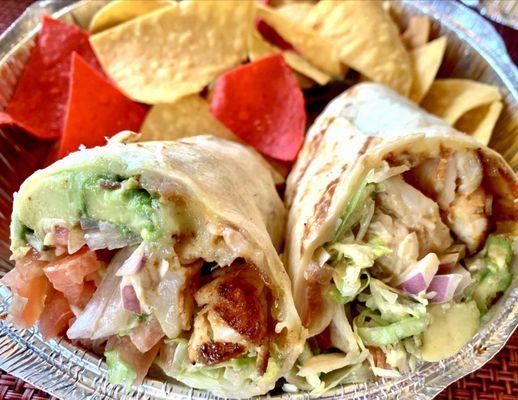 Shrimp Bacon Avocado Wrap is always good!!!