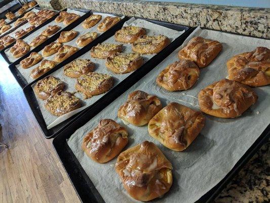 Handmade Danish pastries