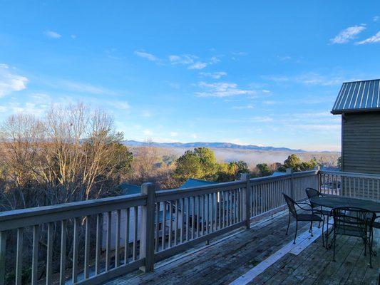 Large balcony and nice view