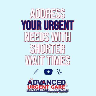 Urgent Care with Shorter Wait Times