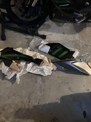 New parts from Issa and Marin Speed Shop! All OEM matches for the 2020 Ninja 1000SX