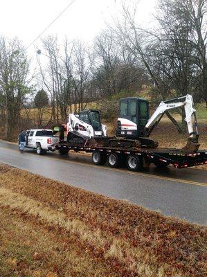 Loaded up and ready to go to the next job