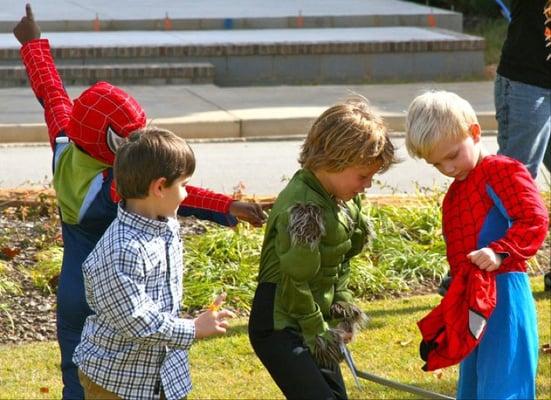 Playing on the Green