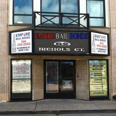 Empire Bail Bonds Nassau County location on Nichols Ct. in Hempstead, NY.